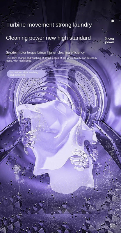 Portable washing machine 8L small foldable spin dryer mini laundry for socks underwear home shop lightweight and efficient