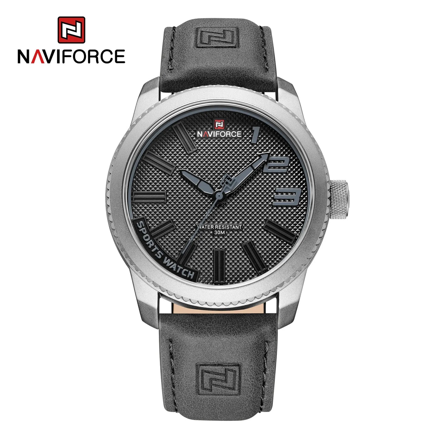NAVIFORCE Popular Male Wristwatch Military Sports Shockproof Waterproof Leather Watch Men Fashion Casual Clock Relogio Masculino