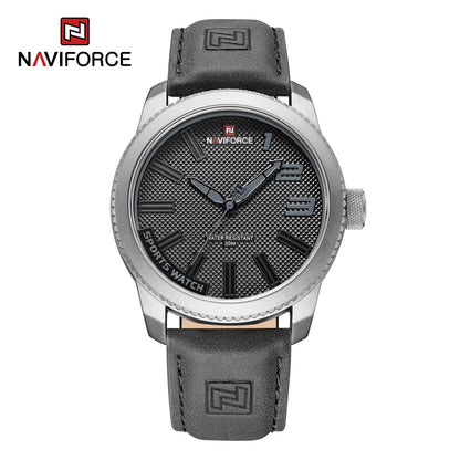 NAVIFORCE Popular Male Wristwatch Military Sports Shockproof Waterproof Leather Watch Men Fashion Casual Clock Relogio Masculino