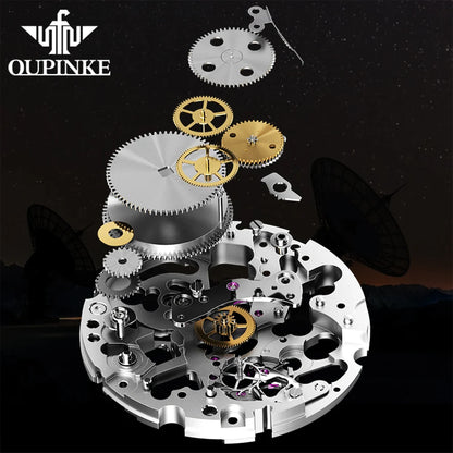 OUPINKE 3206 Mens Watches  Automatic Mechanical Wristwatch For Man Stainless Steel Waterproof Luminous Sapphire Luxury Original