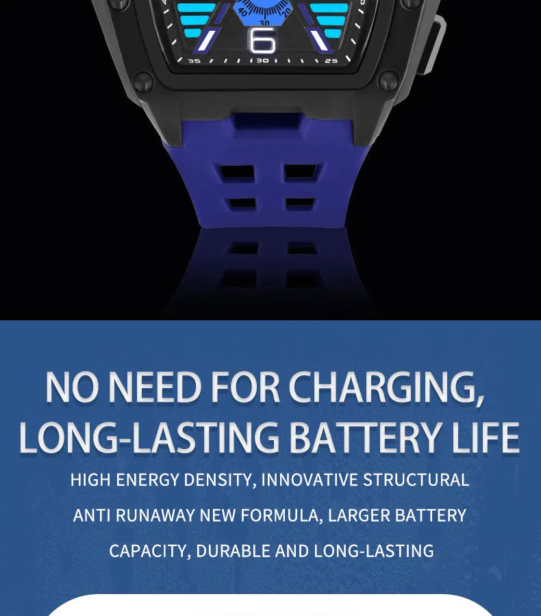 Multifunctional Sports Watches For Men Outdoor Waterproof Alarm Clock LED Digital Luminous Display Students Electronic Watch