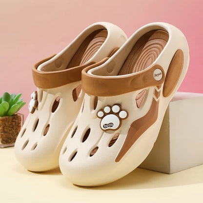 Women's Comfortable EVA Garden Clogs, Closed Toe Sandals For Indoor/Outdoor Home And Beach Use, Soft Sole Ventilated Shoes