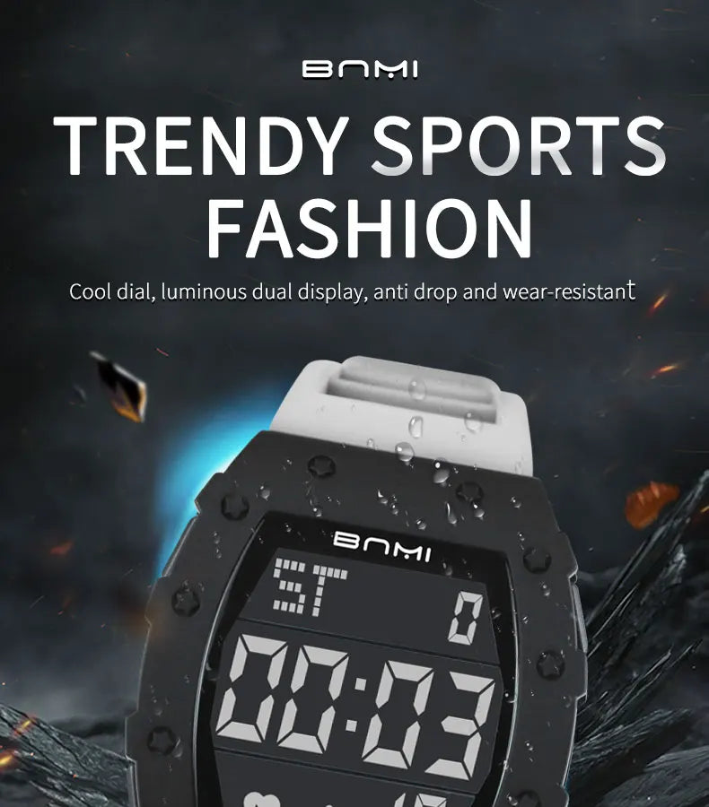 NEW Men's Watch Outdoor Sports Expeditions Fashion Large Screen Waterproof Clock Multifunctional Digital Electronics Watches