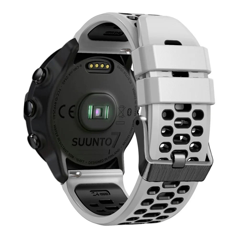 New 24mm Silicone Watch Strap Band For Suunto 7/ 9 /D5  Spartan Sport Wrist HR Baro Smart Watch Band Replacement Wrist Strap