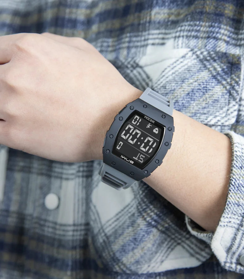 NEW Men's Watch Outdoor Sports Expeditions Fashion Large Screen Waterproof Clock Multifunctional Digital Electronics Watches