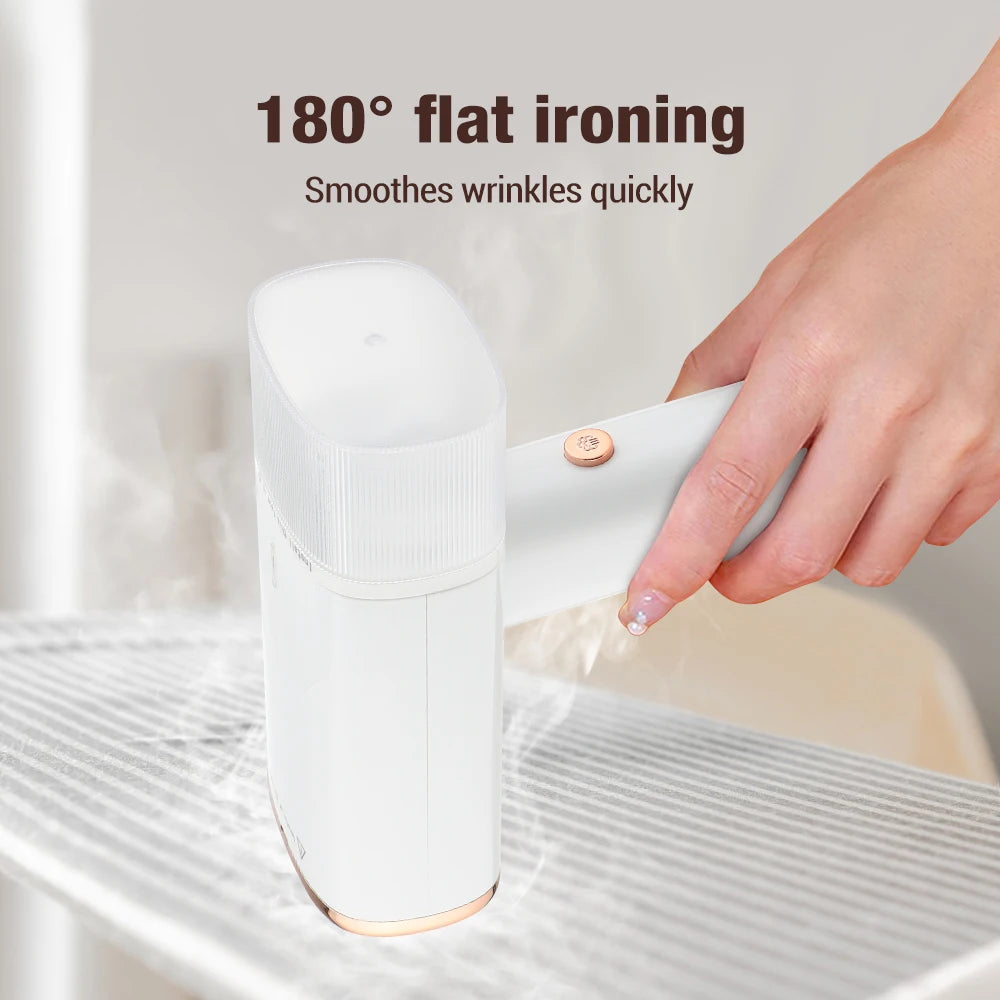 Portable 130ml Handheld Garment Steamer | 1000W Fast-Heat Fabric Steamer for Home & Travel