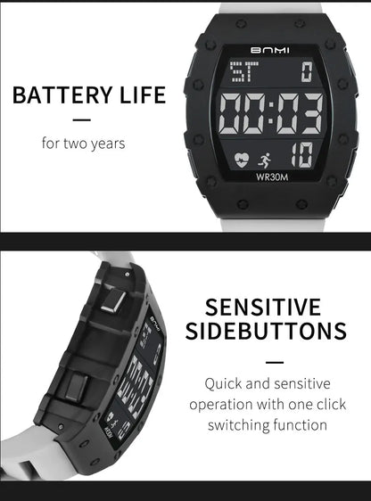 NEW Men's Watch Outdoor Sports Expeditions Fashion Large Screen Waterproof Clock Multifunctional Digital Electronics Watches