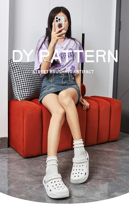 Summer Comfortable Clogs Slippers for Women Lightweight Anti Slip Beach Sandals Woman Fashion White EVA Waterproof Garden Shoes