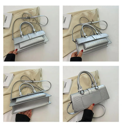 Fashion Ladies Shoulder Bag 2025 New Purses and Handbags High Quality PU Stone Pattern Crossbody Bag for Women Armpit Clutch Bag