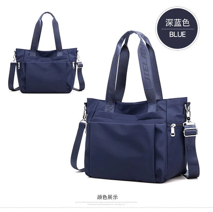 Simple and Fashionable Ladies Tote Bag Large-capacity Women's Lightweight Shoulder Bag Trendy Casual Hand-held Messenger Bag