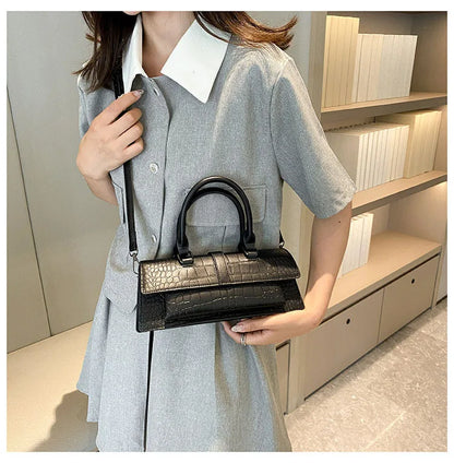 Fashion Ladies Shoulder Bag 2025 New Purses and Handbags High Quality PU Stone Pattern Crossbody Bag for Women Armpit Clutch Bag