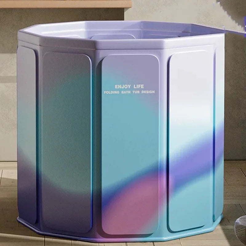 Folding Portable Bathtub | Thick Insulated Full-Body Bath Tub for Adults & Children – Long-Lasting Heat Retention