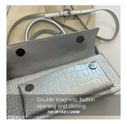 Fashion Ladies Shoulder Bag 2025 New Purses and Handbags High Quality PU Stone Pattern Crossbody Bag for Women Armpit Clutch Bag