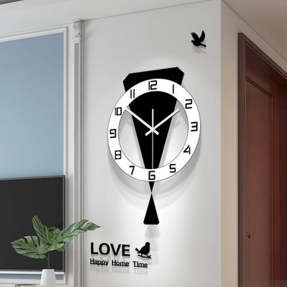 Luxury Swinging Wall Clock | Silent Pendulum Wall Hanging Clock for Living Room, Restaurant & Home Decoration
