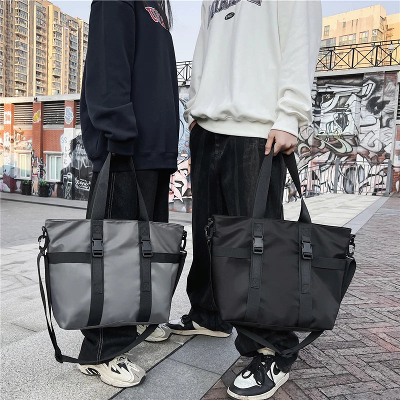 HOCODO Waterproof Women Travel Handbag Large Capacity Ladies Messenger Bag Solid Color Female Crossbody Nylon Shoulder Bag Women