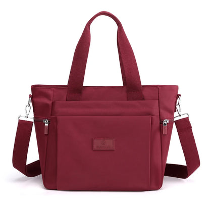 Fashion Large Capcity Women Causal Tote High Quality Durable Nylon Shoulder Bag Female Fabric Big Handbag Shopping Bag