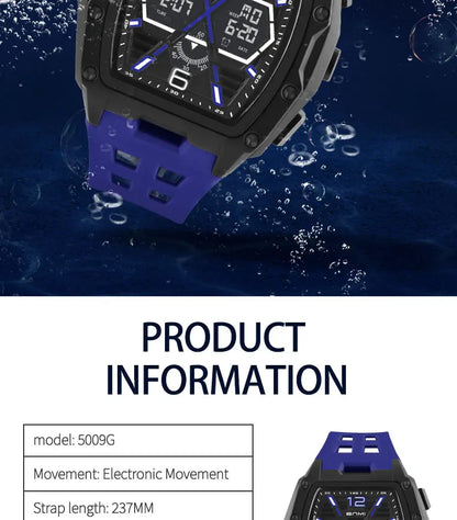 Multifunctional Sports Watches For Men Outdoor Waterproof Alarm Clock LED Digital Luminous Display Students Electronic Watch