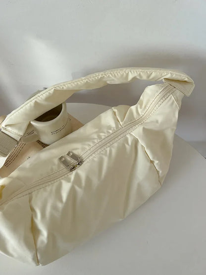 Fashion Women Large Capacity Crossbody Shoulder Bag Down Cotton Casual Simple And Versatile