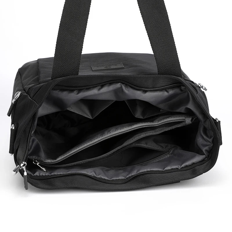 Fashion Large Capcity Women Causal Tote High Quality Durable Nylon Shoulder Bag Female Fabric Big Handbag Shopping Bag