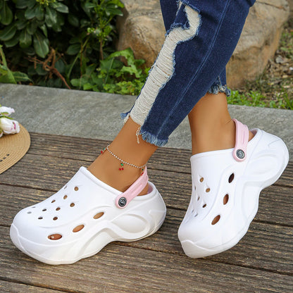 Women's Fashion Chunky Platform Sandals 2024 Summer Thick Sole eva Clogs Garden Shoes for Women Outdoor Non Slip Beach Slippers