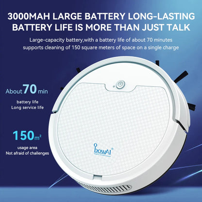 Intelligent Sweeping Robot Large Water Tank Mobile App Remote Control Planning And Cleaning Line Low Noise 2000 Pa Large Suction