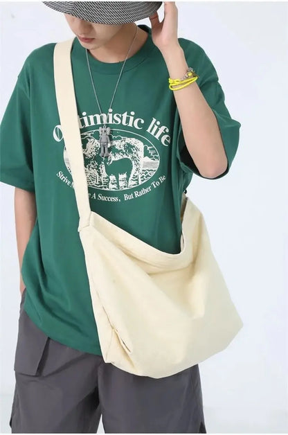 Women's Shoulder Bag Large Capacity Crossbody Bag for Woman 2025 New in Cotton Fashion Korean Female Student School Bag Handbag