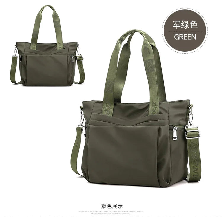 Simple and Fashionable Ladies Tote Bag Large-capacity Women's Lightweight Shoulder Bag Trendy Casual Hand-held Messenger Bag