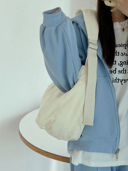 Fashion Women Large Capacity Crossbody Shoulder Bag Down Cotton Casual Simple And Versatile