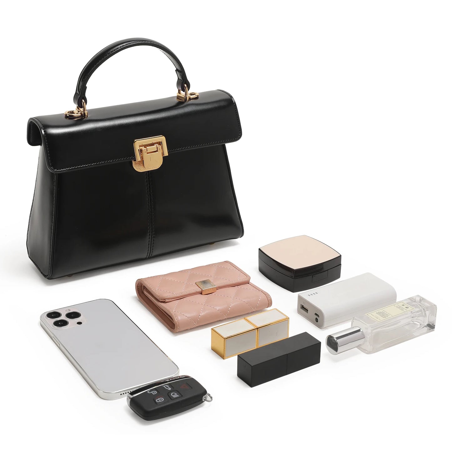 ITAMOOD Genuine Leather Women's Bag Luxury Branded Women's Handbag Fashionable and Versatile Crossbody Bag With Scarf Decor