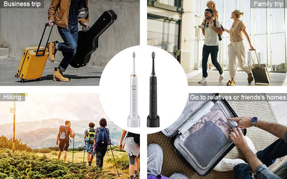 Sarmocare S100 Electric Sonic Toothbrush | Smart Rechargeable Ultrasonic Toothbrush with 8 Brush Heads for Deep Cleaning & Whitening