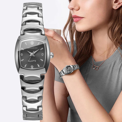 Elegant Women Watches Fashion Square Analog Quartz Watch For Ladies Wristwatch Clock Reloj Mujer（Without Box）