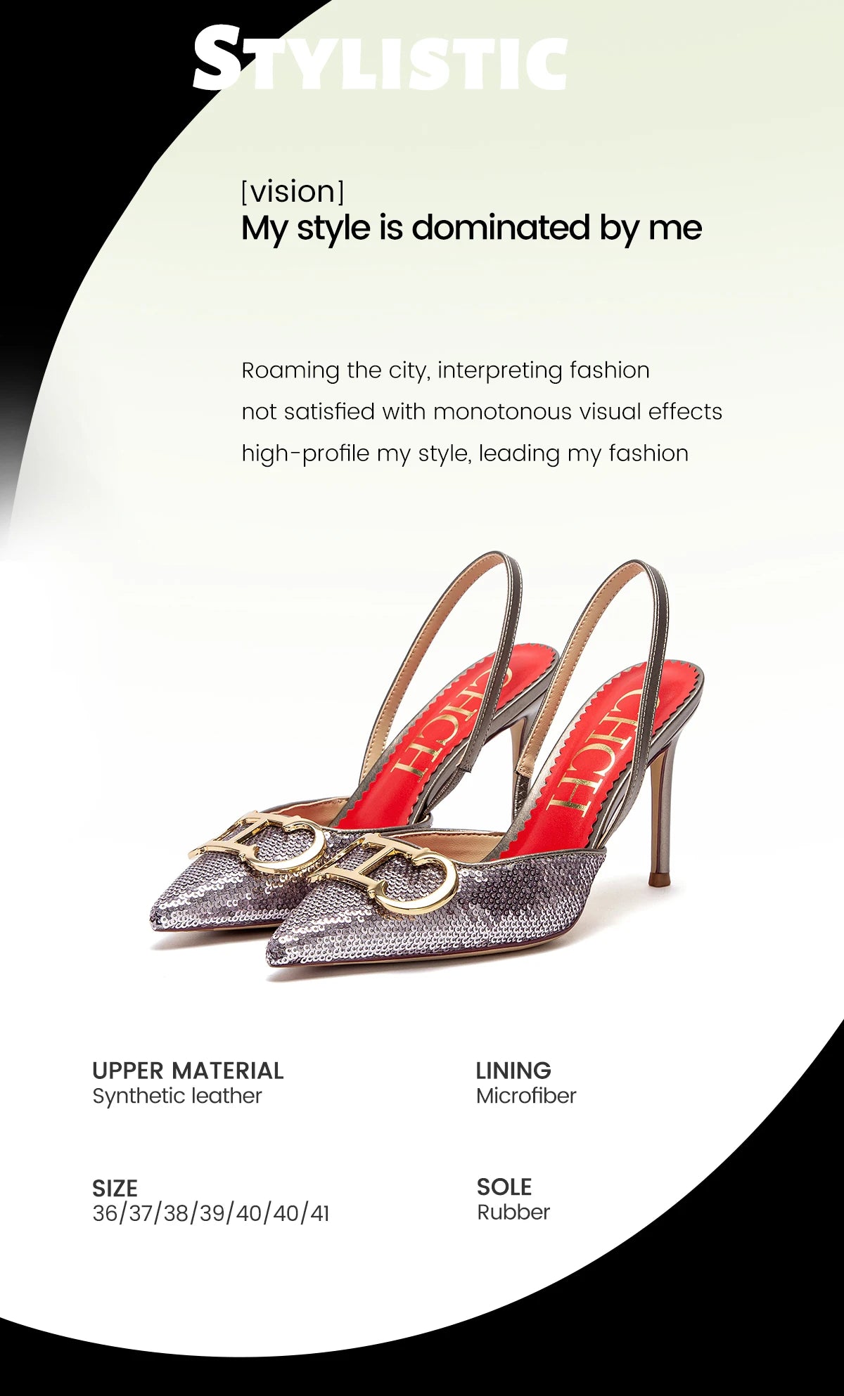 CHCH Women's High Heels 2025 Sharp tip Destiny Closed Toe Strappy Heels Sexy Wedding Bridal Party Dress Shoes 9cm