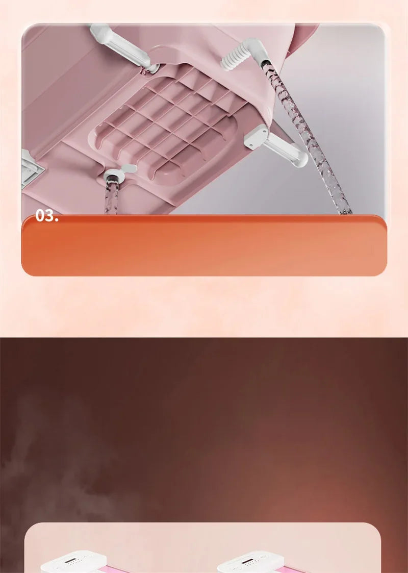 Folding Intelligent Bathtubs Adult Bath Bucket Household Full-body Sweat Steam Sauna Spa Dual-use Thickened Plastic Bath Barrel